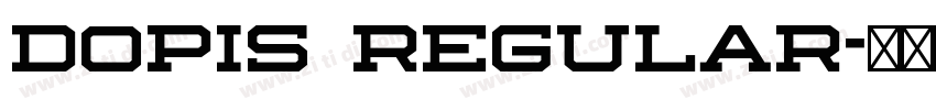 Dopis Regular字体转换